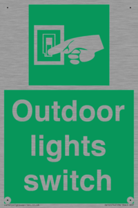Outdoor lights switch